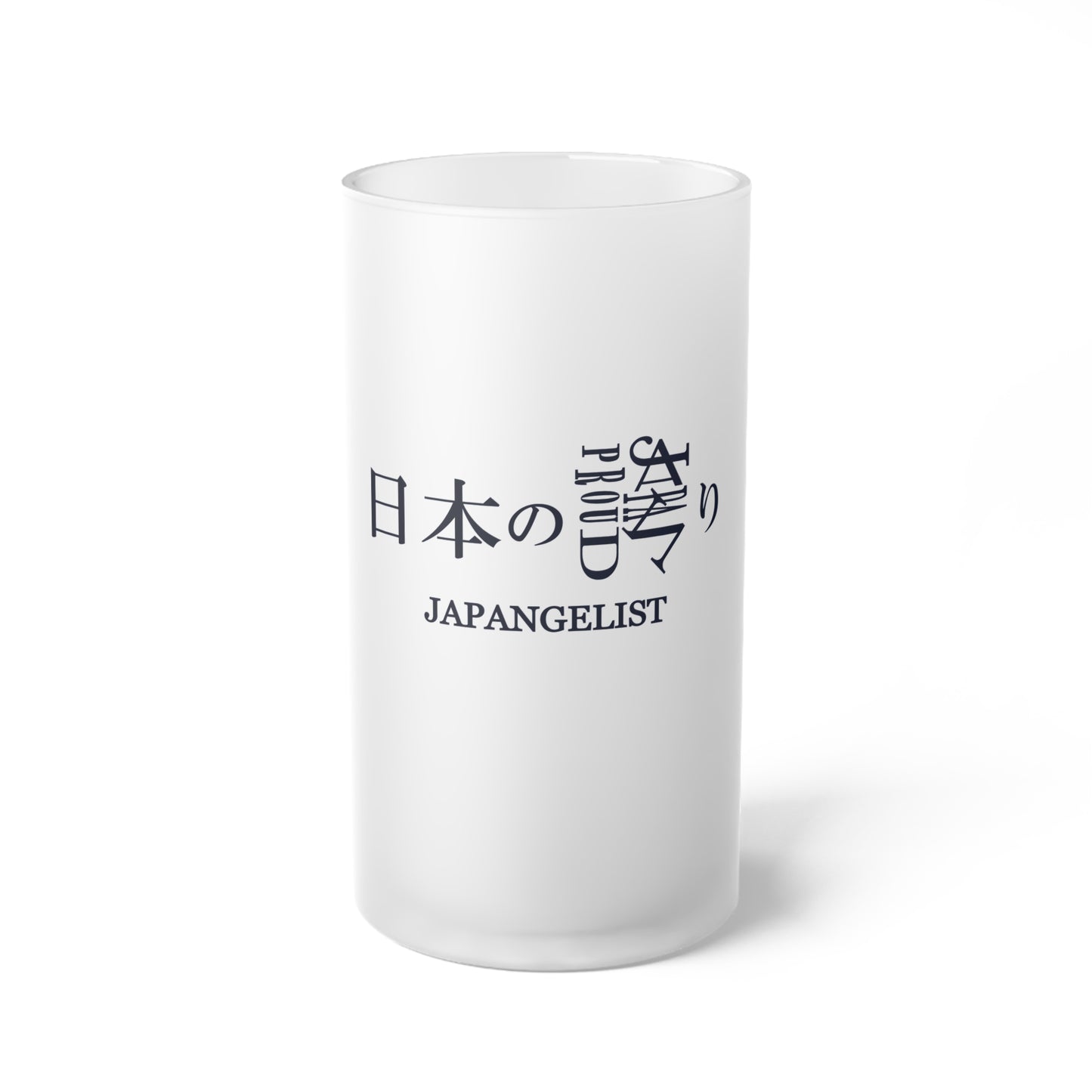 Japan Proud Frosted Glass Beer Mug